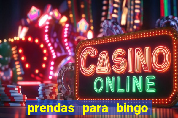 prendas para bingo de natal